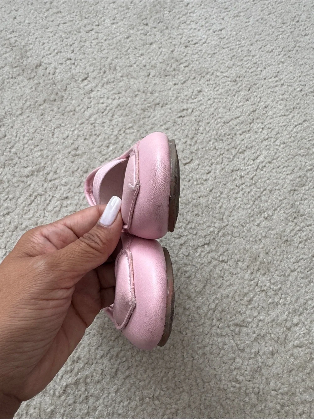 Carter's Pink Heart Mary Jane Ballet Flats - size 8